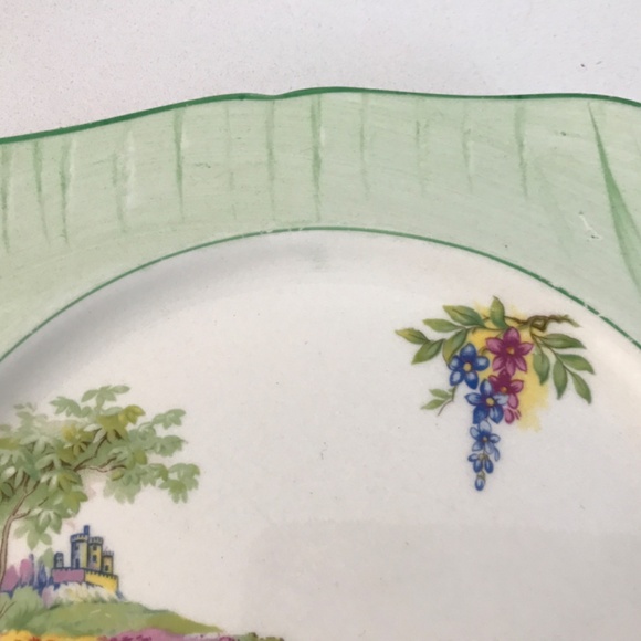 Vintage H&K Tunstall China Square Luncheon 8.75” Salad Cake Plate - Picture 4 of 7